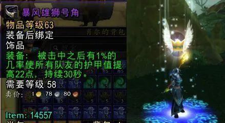 魔兽世界暴风雄狮号角饰品介绍