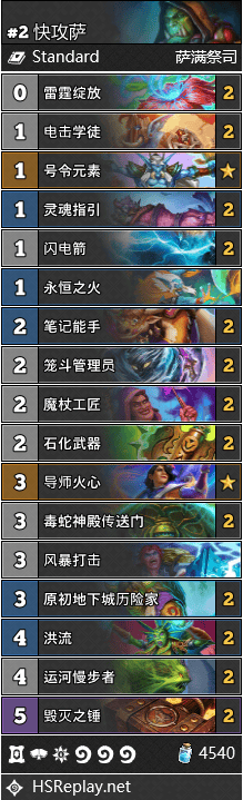 炉石传说快攻萨怎么玩2022