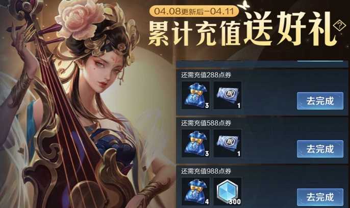 王者荣耀累计充值奖励是每天更新的吗,王者荣耀累计充值奖励领取规则解析