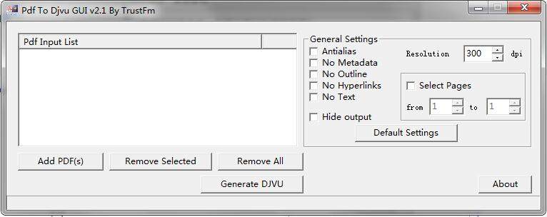 Pdf To Djvu GUI