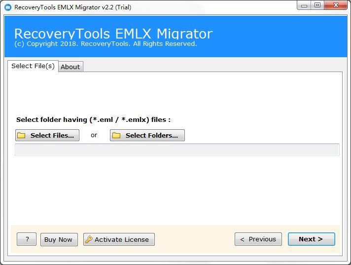RecoveryTools EMLX Migrator