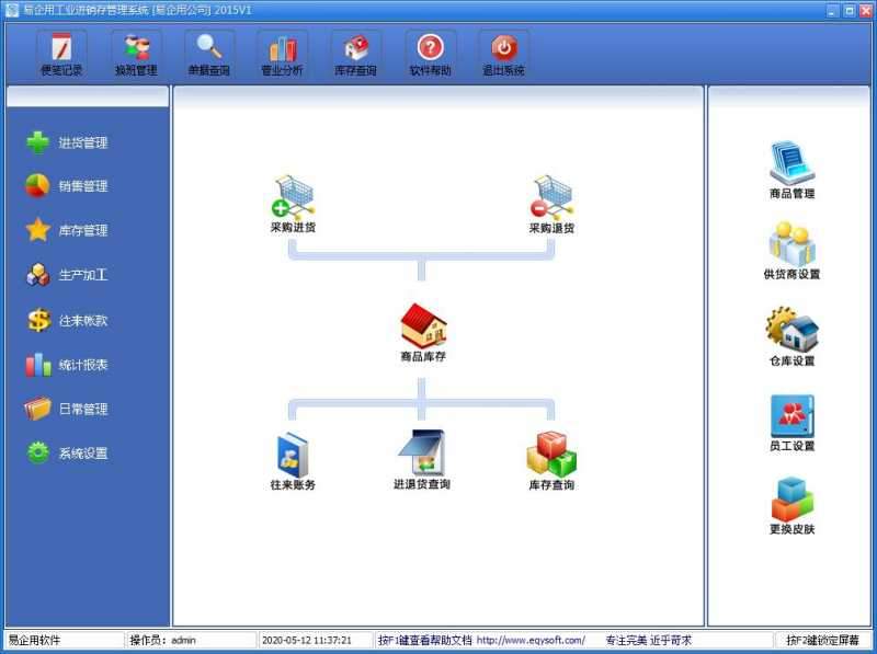 易企用工业进销存管理系统