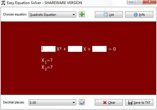 Easy Equation Solver