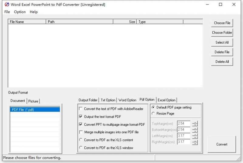 Word Excel PowerPoint to Pdf Convert