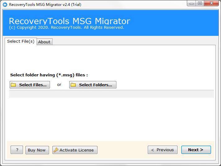 RecoveryTools MSG Migrator