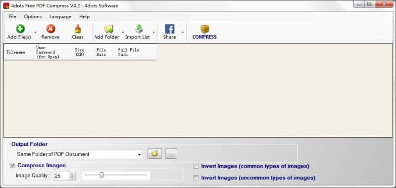 4dots Free PDF Compress
