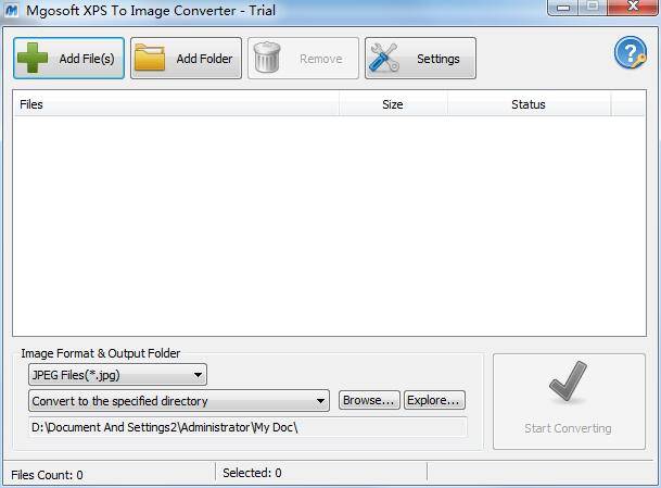 Mgosoft XPS To Image Converter
