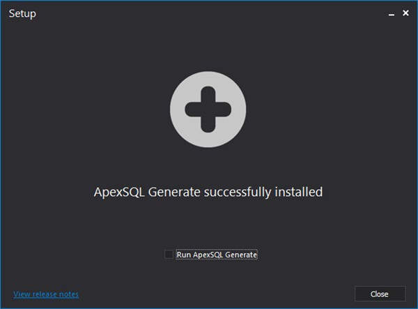 ApexSQL Generate