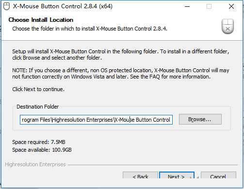 x-mouse Button Control