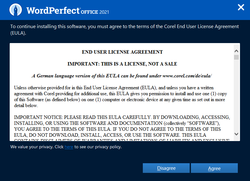 WordPerfect Office2021 