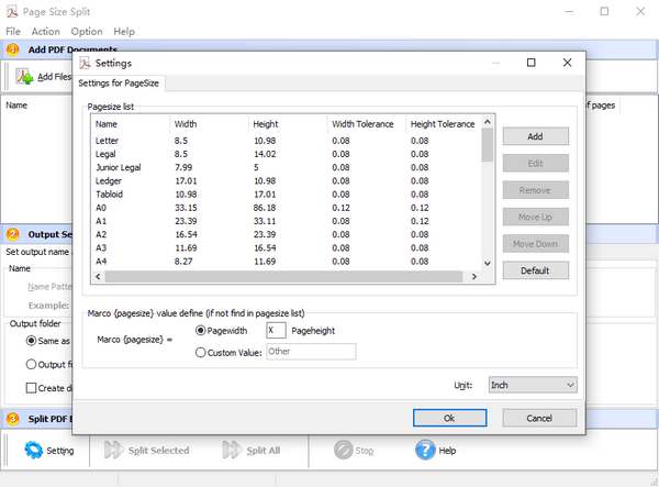 A-PDF Page Size Split