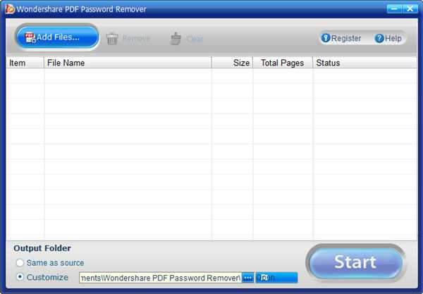 Wondershare PDF Password Remover