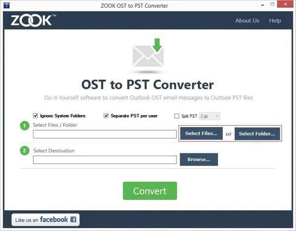 ZOOK OST to PST Converter