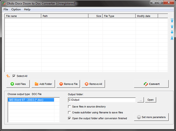 Okdo Docx Docm to Doc Converter