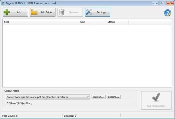 Mgosoft XPS To PDF Converter