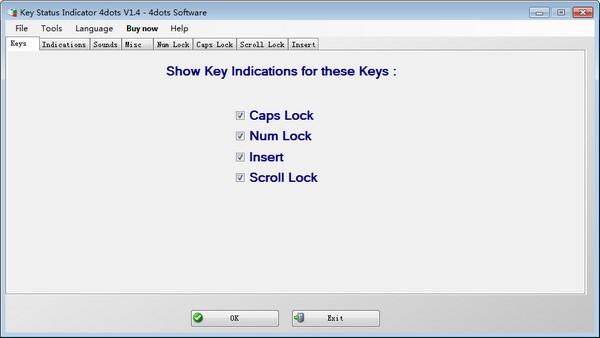 Key Status Inidicator 4dots