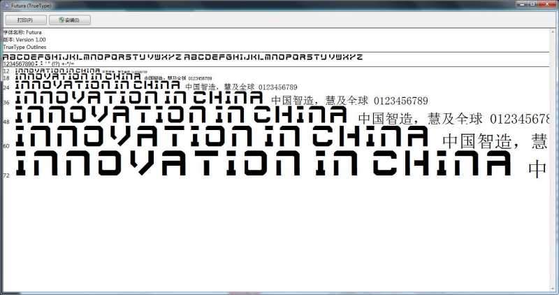 英文字体futura免费版