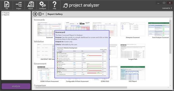 Steelray Project Analyzer