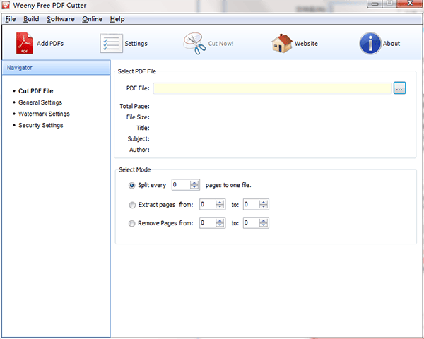 Weeny Free PDF Cutter