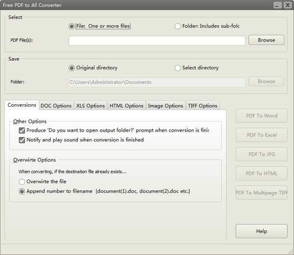 Free PDF to All Converter