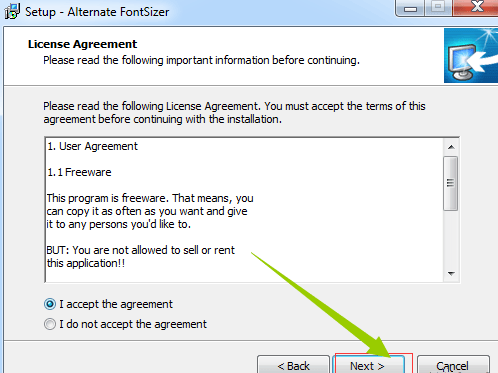 Alternate Font Sizer