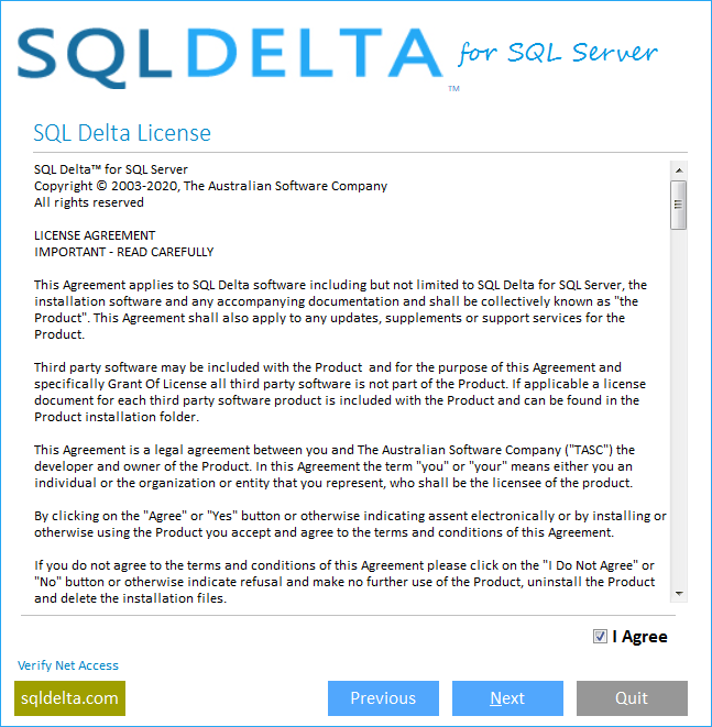 SQL Delta for SQL Server