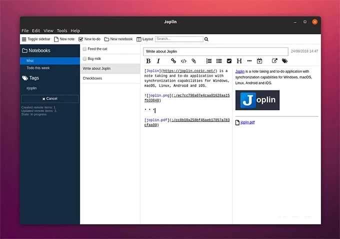 Joplin笔记软件