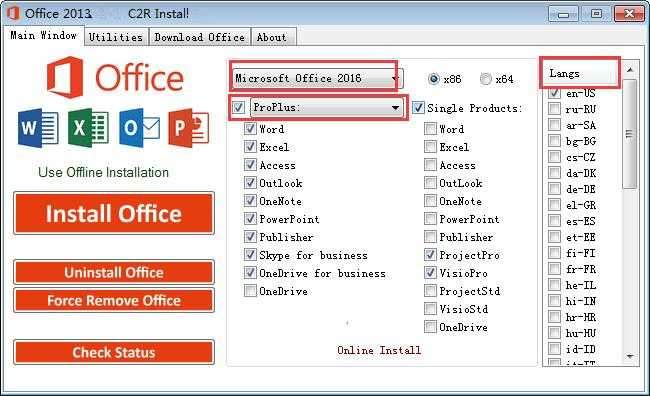 Office 2013-2021 C2R Install