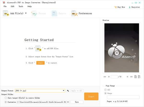 Aiseesoft PDF to Image Converter