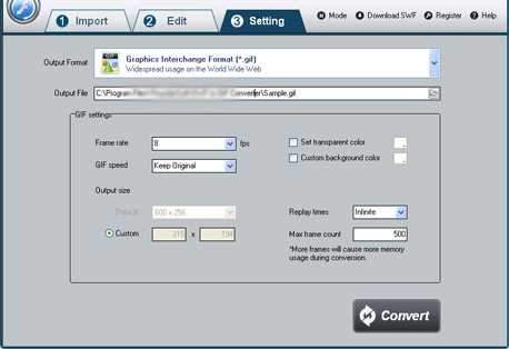 iLike SWF to GIF Converter
