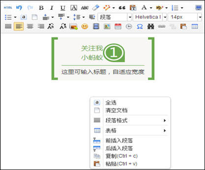 小蚂蚁微信编辑器