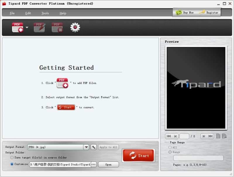 Tipard PDF Converter Platinum