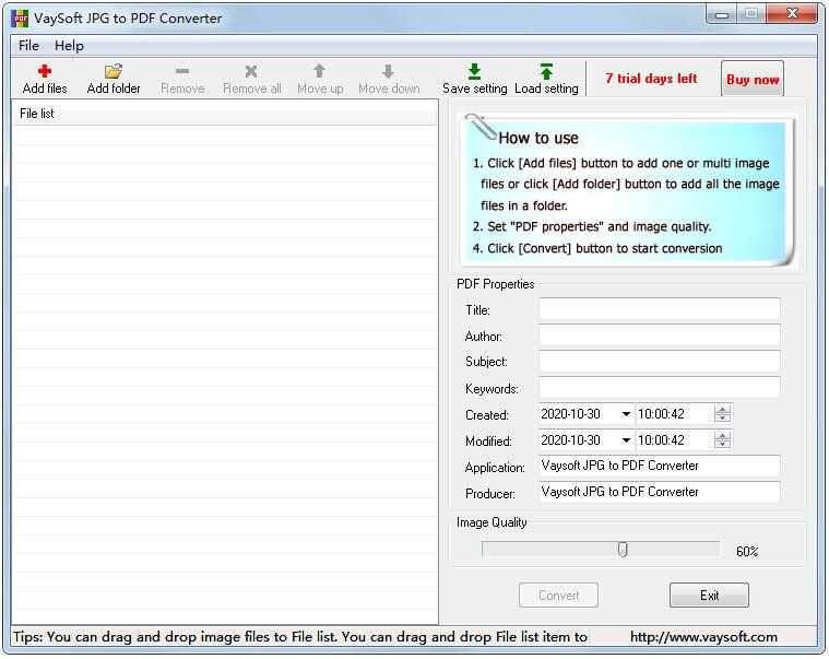 VaySoft JPG to PDF Converter(JPG转PD