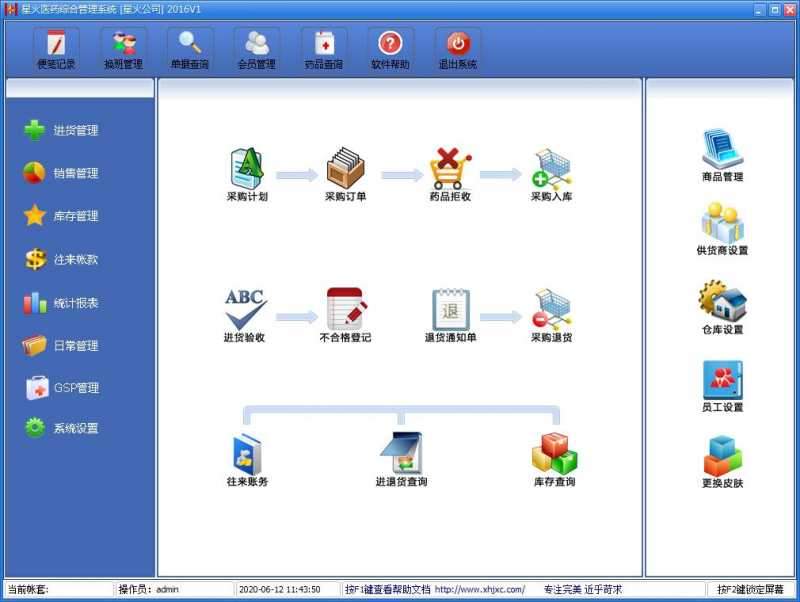 星火医药综合管理系统