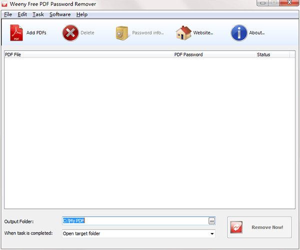 Weeny Free PDF Password Remover