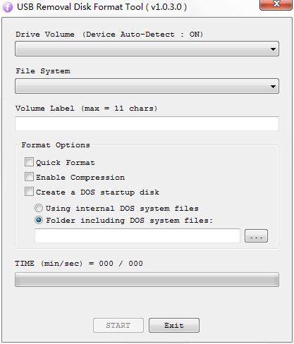 USB Removal Disk Format Tool