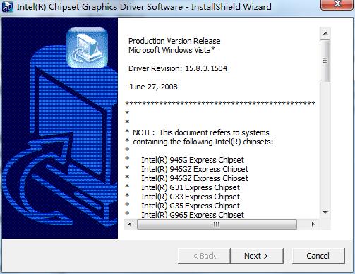Intel 945G&940GML系列集成显卡驱动