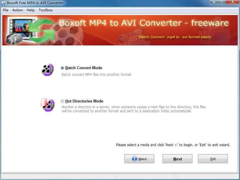 Boxoft Free MP4 to AVI Converter