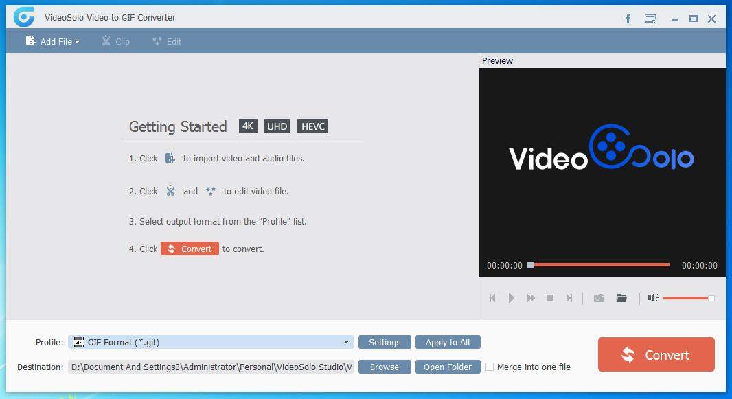 VideoSolo Video to GIF Converter