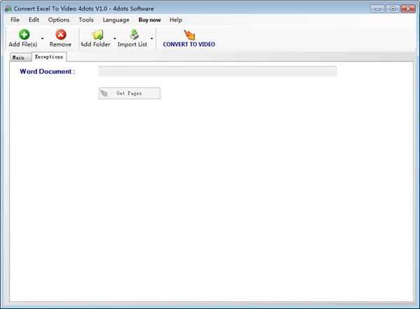 Convert Excel to Video 4dots