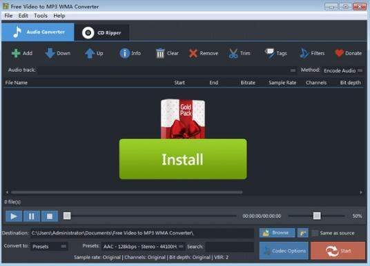 Free Video to MP3 WMA Converter