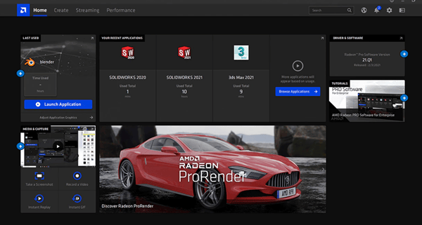 AMD Radeon PRO Software