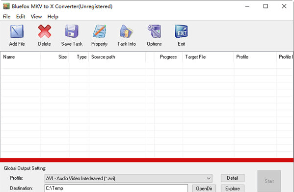 Bluefox MKV to X Converter