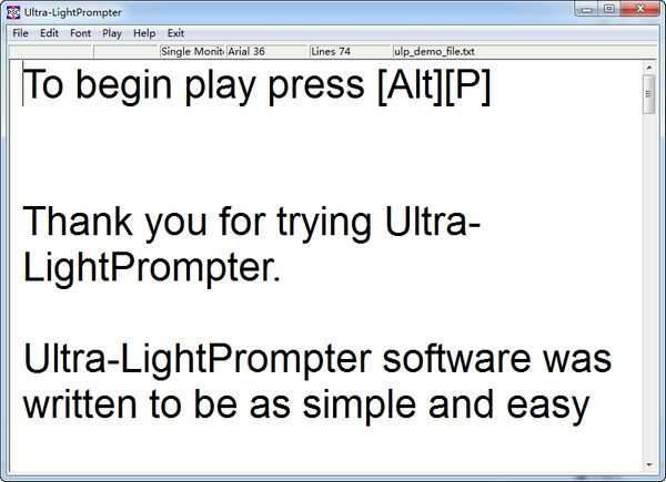 Ultra-LightPrompter