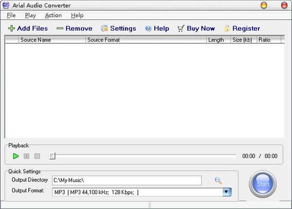 Arial Audio Converter