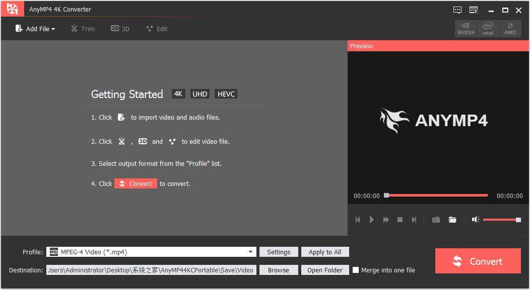 AnyMP4 4K Converter