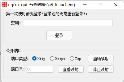 ngrok-gui内网穿透工具