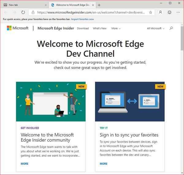 Microsoft Edge Dev