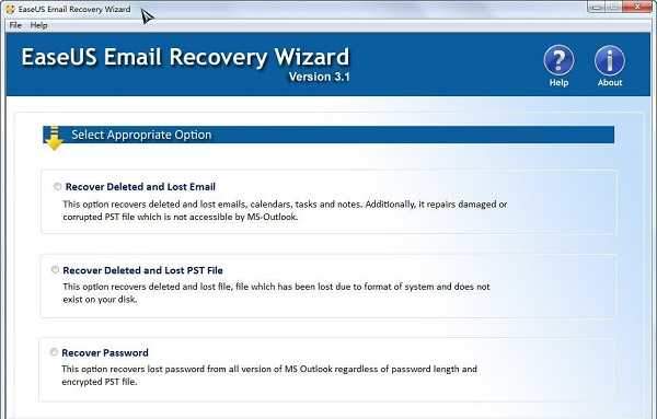 Easeus Email Recovery Wizard