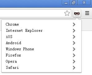 user agent switcher for chrome